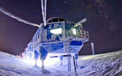 Halley VI Research Station in winter