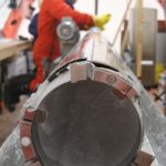 A close up of a machine to drill for ice cores