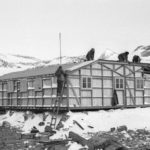 An old photo of a boat.