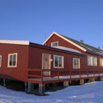A house covered in snow