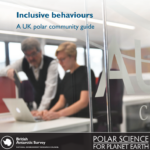 Decorative photo showing the front page of the community guide brochure.